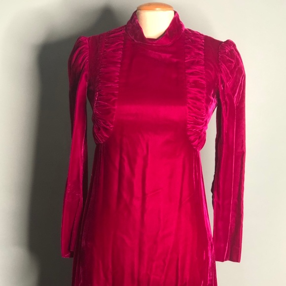 Absolutely stunning vintage velvet evening gown - Picture 3 of 11